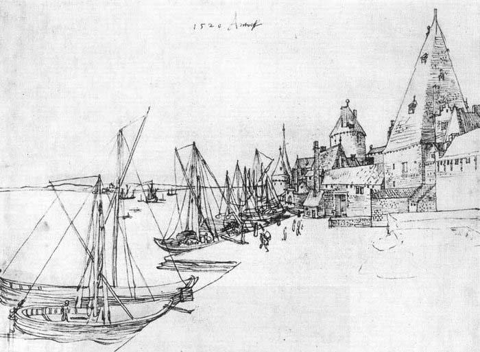 Albrecht Durer Antwerp Harbour